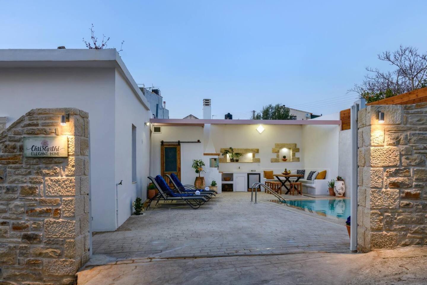 Chrisanthi Elegant Villa Pitsidia Dış mekan fotoğraf